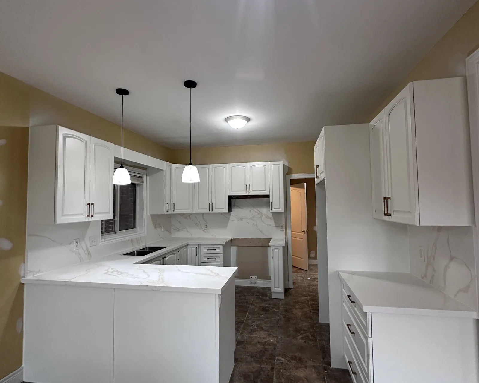 After — dark cherry sprayed white — Toronto
