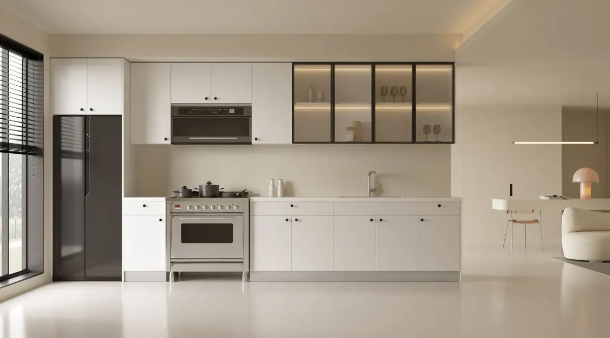 Glossy White kitchen