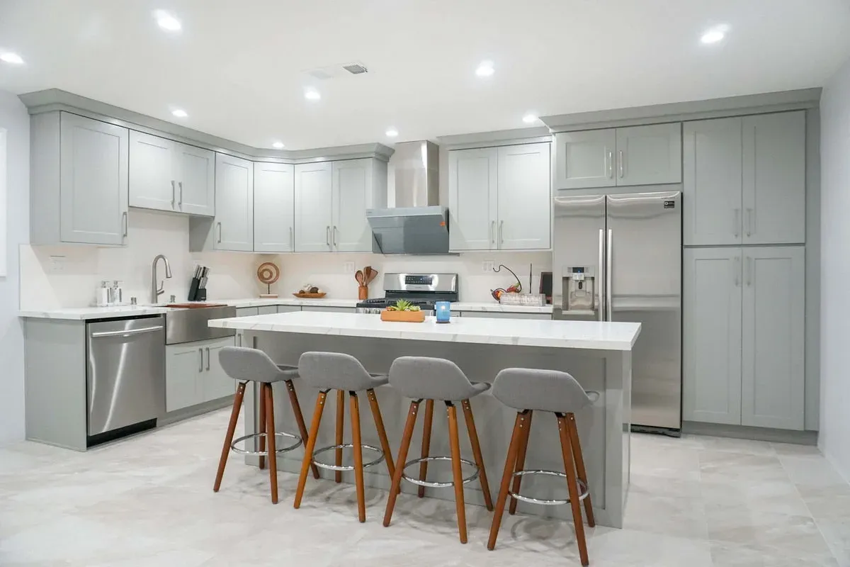 MDF Grey Shaker kitchen